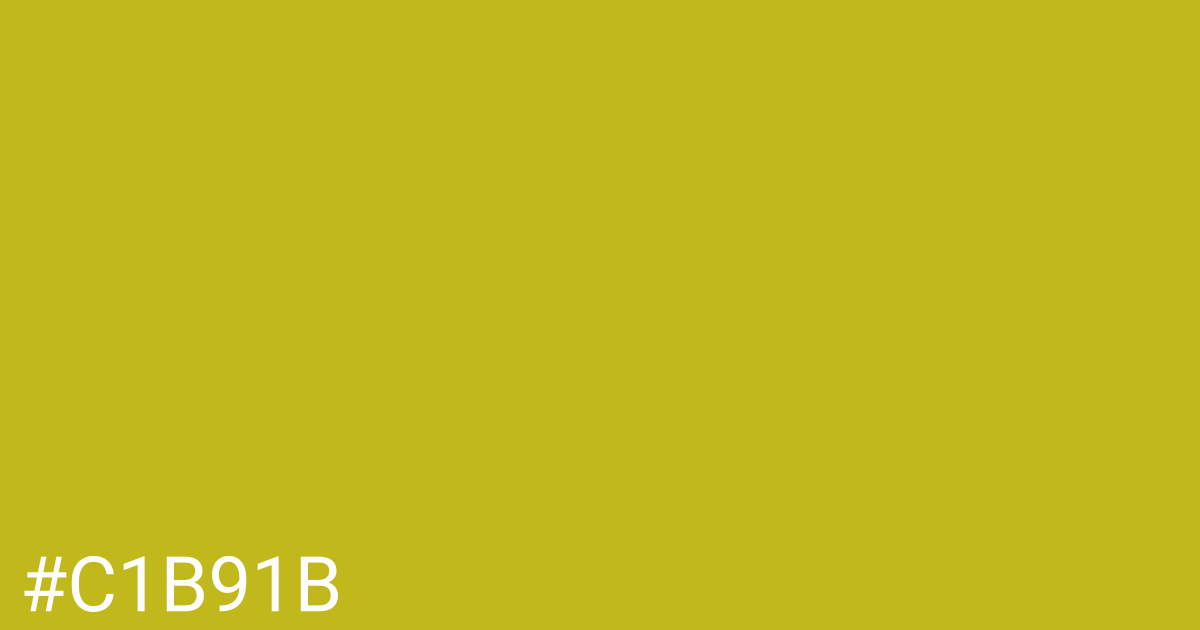 Hex color #c1b91b graphic