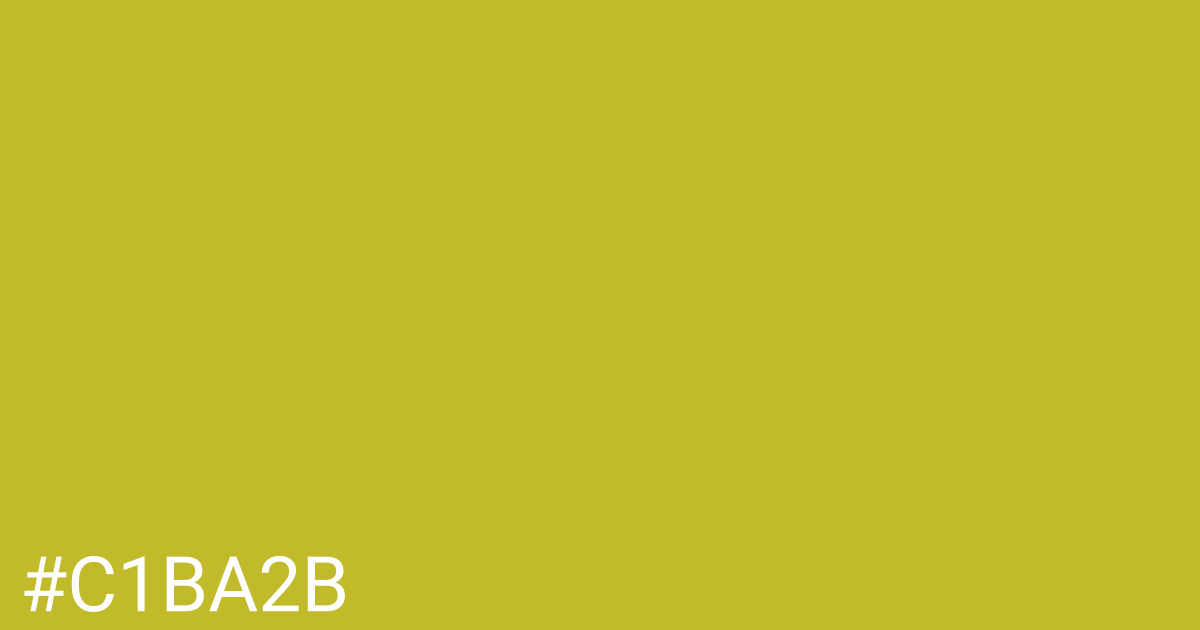 Hex color #c1ba2b graphic