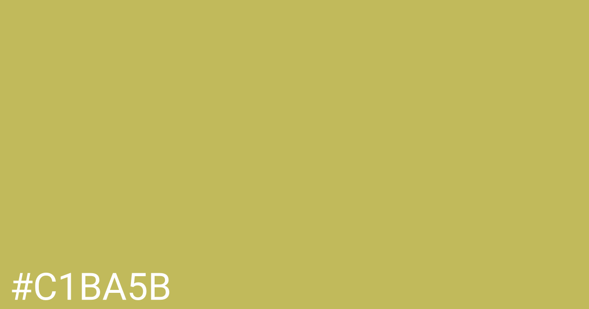 Hex color #c1ba5b graphic