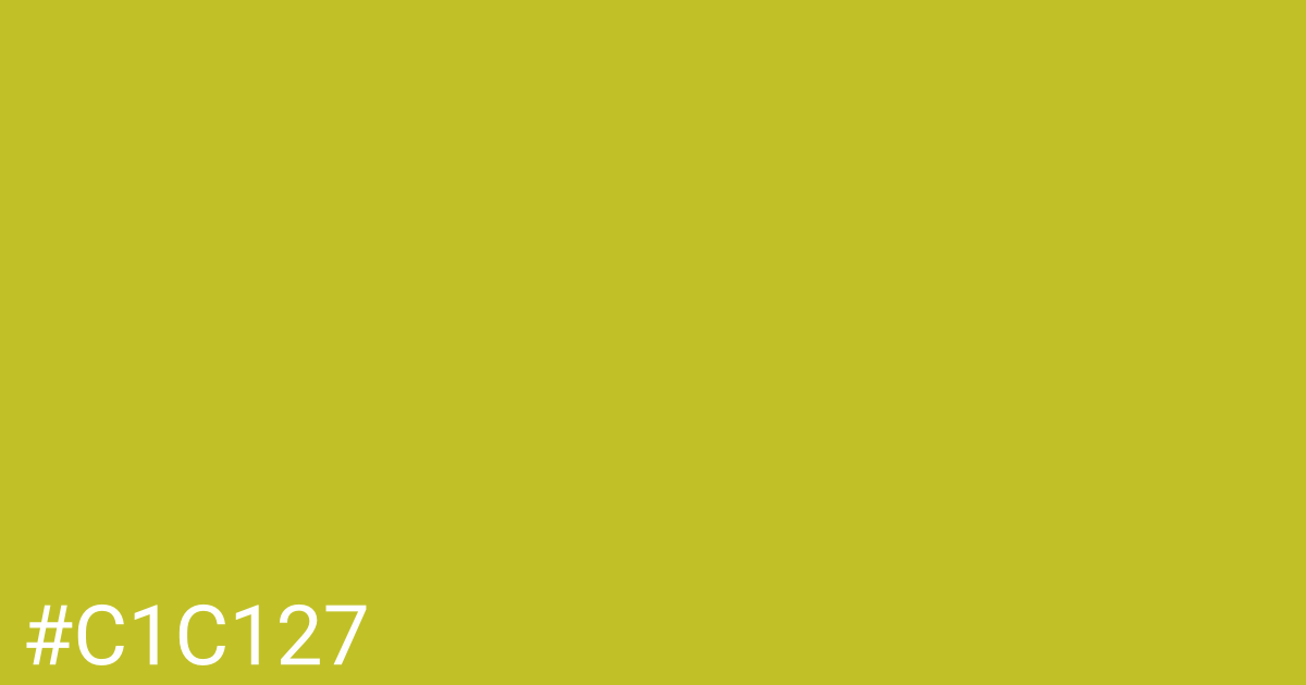 Hex color #c1c127 graphic