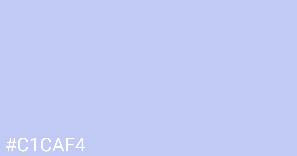 Hex color #c1caf4 graphic