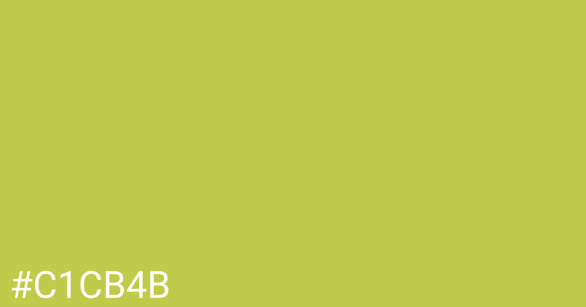 Hex color #c1cb4b graphic