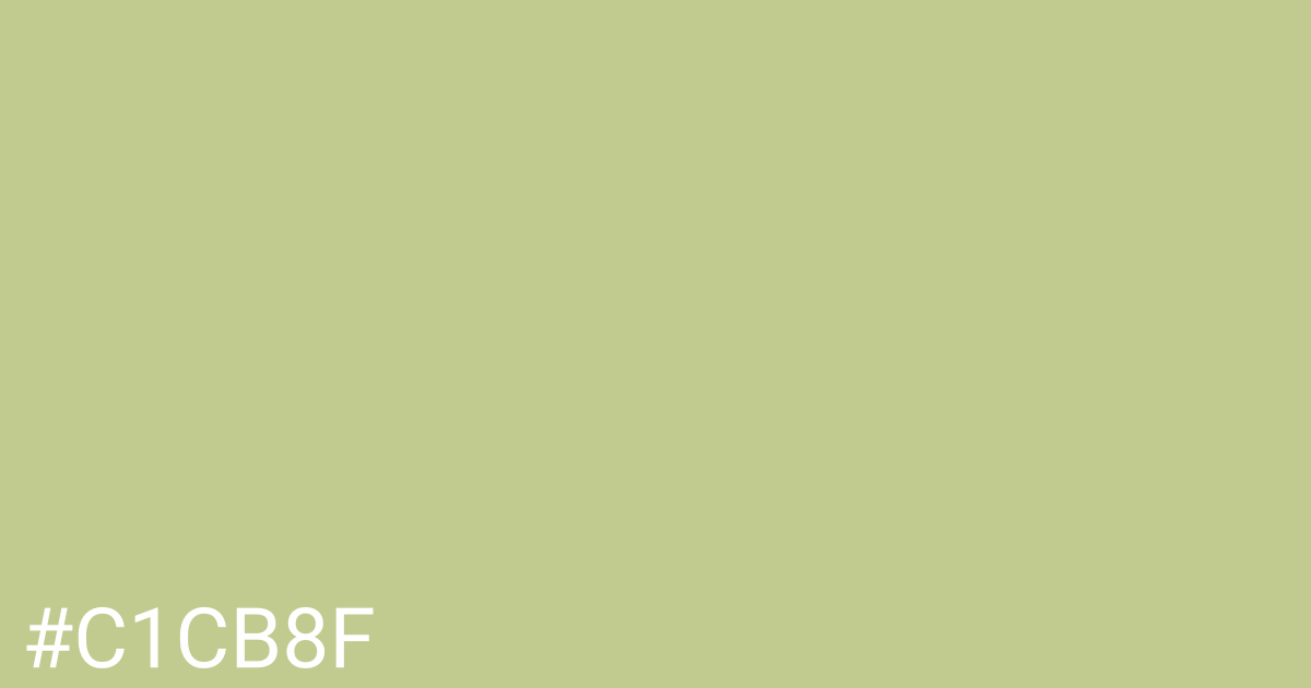 Hex color #c1cb8f graphic