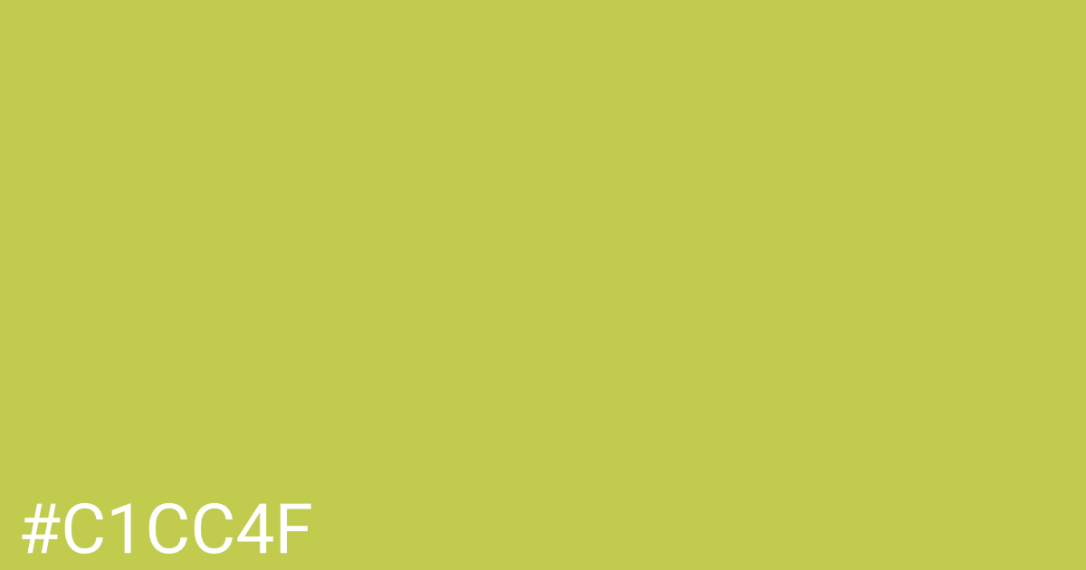 Hex color #c1cc4f graphic