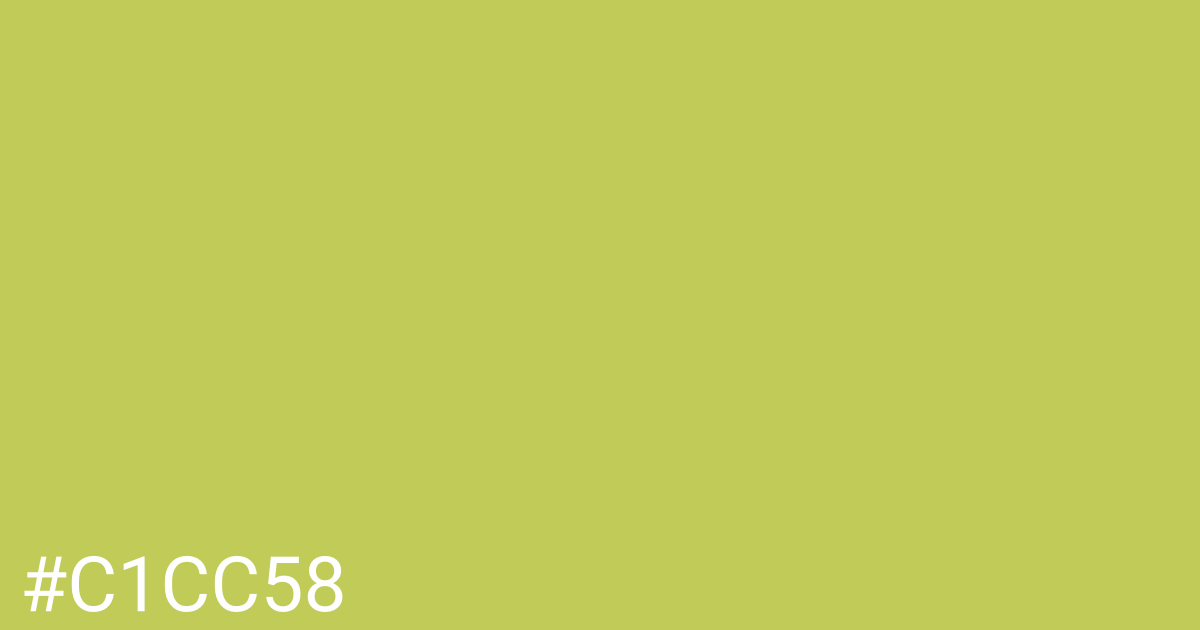 Hex color #c1cc58 graphic