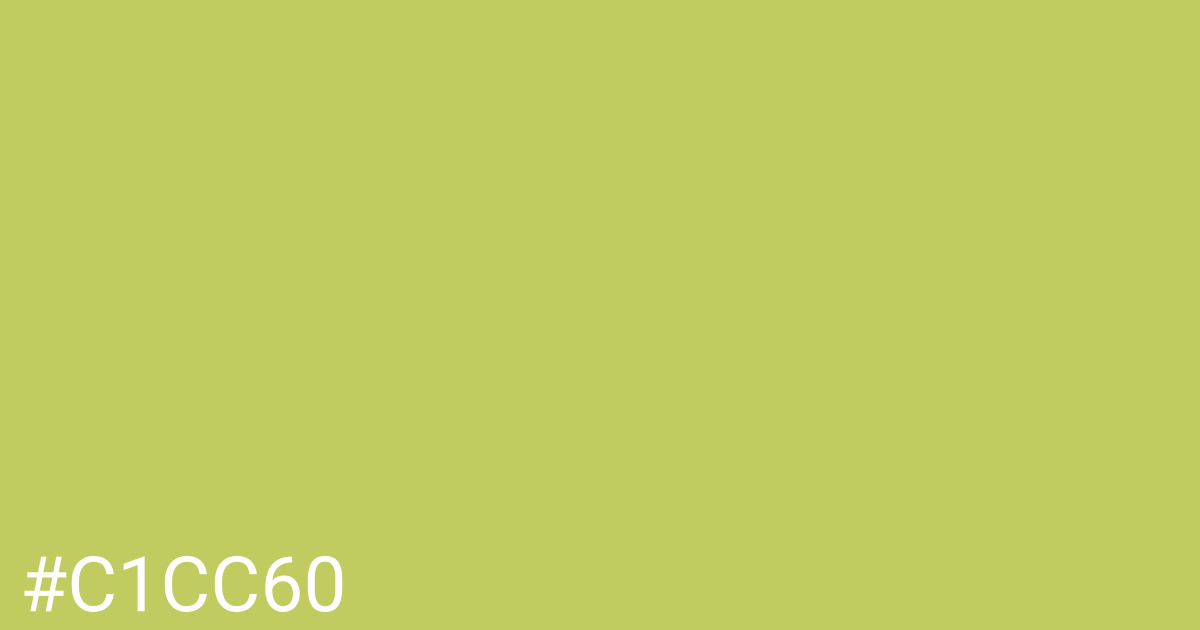 Hex color #c1cc60 graphic