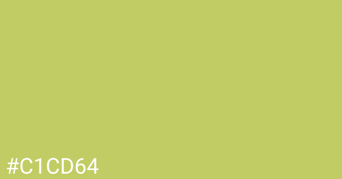 Hex color #c1cd64 graphic