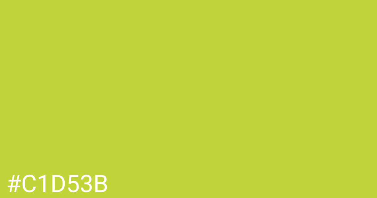 Hex color #c1d53b graphic