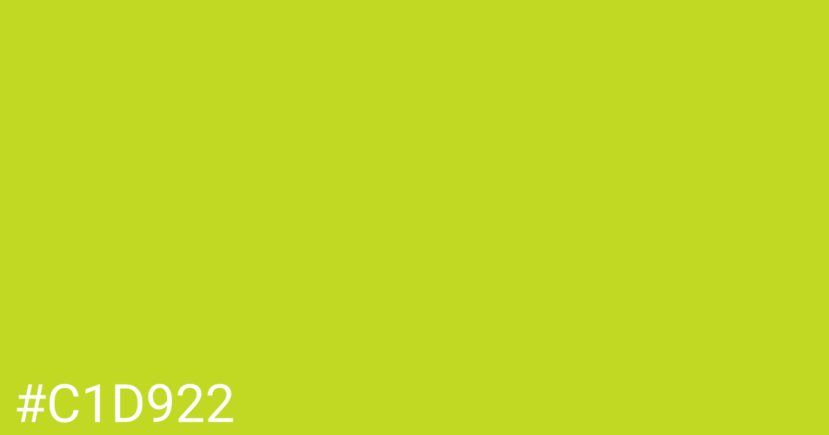 Hex color #c1d922 graphic