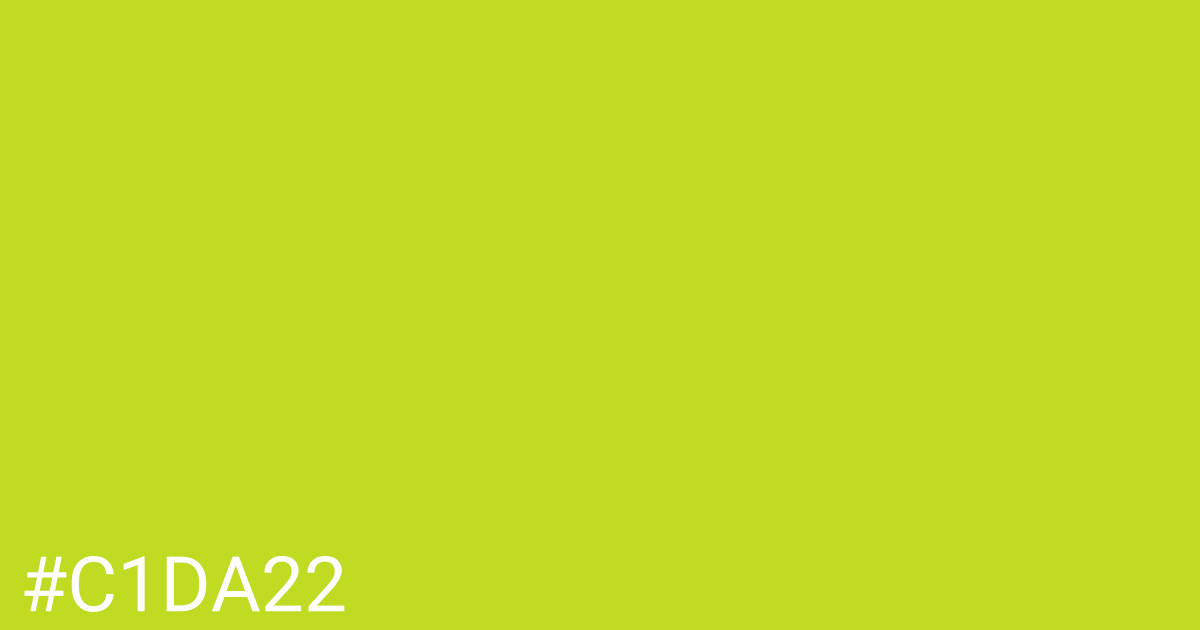 Hex color #c1da22 graphic