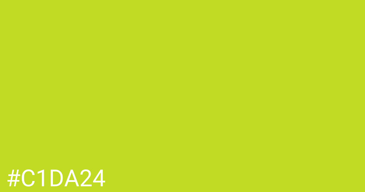 Hex color #c1da24 graphic