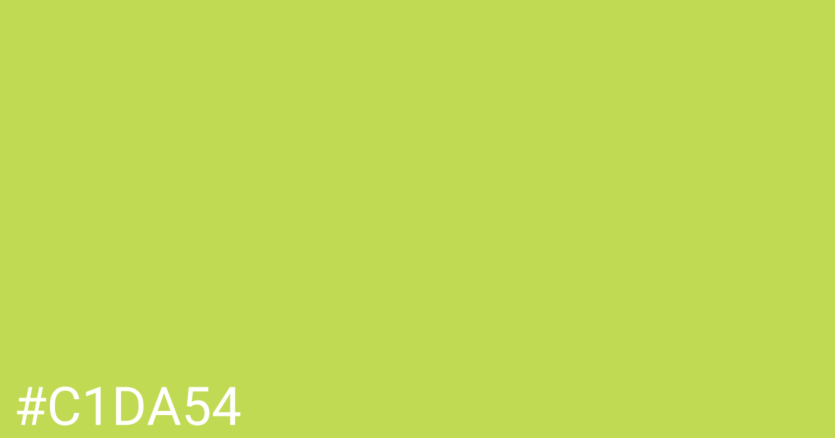 Hex color #c1da54 graphic