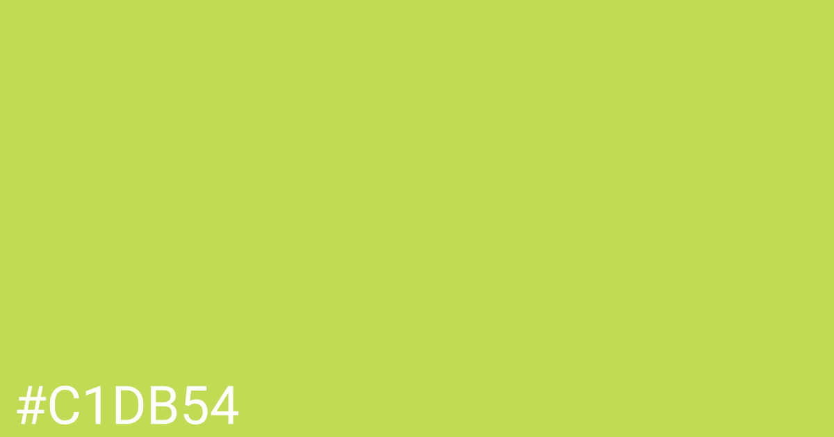 Hex color #c1db54 graphic