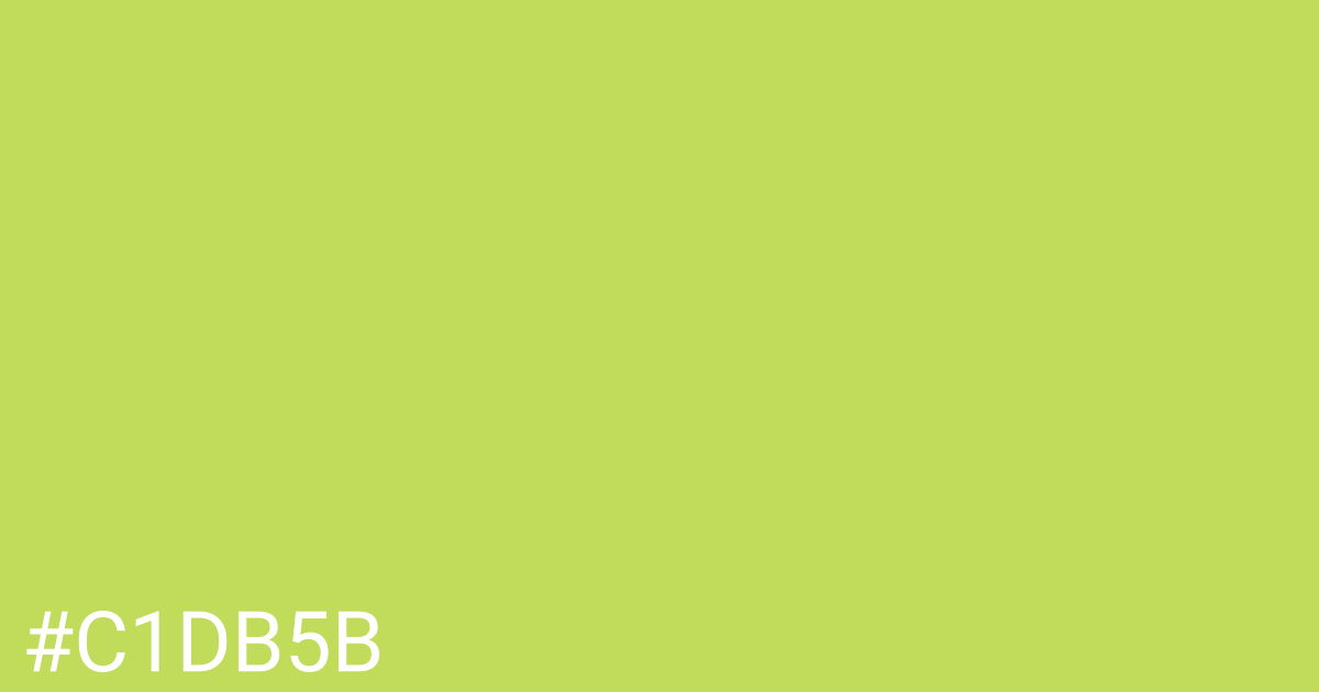 Hex color #c1db5b graphic