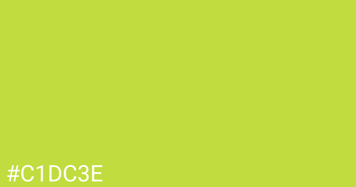 Hex color #c1dc3e graphic
