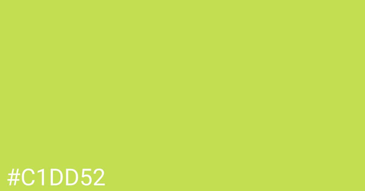 Hex color #c1dd52 graphic