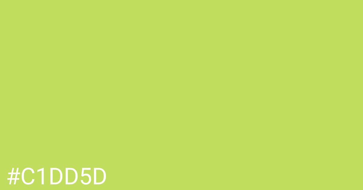 Hex color #c1dd5d graphic