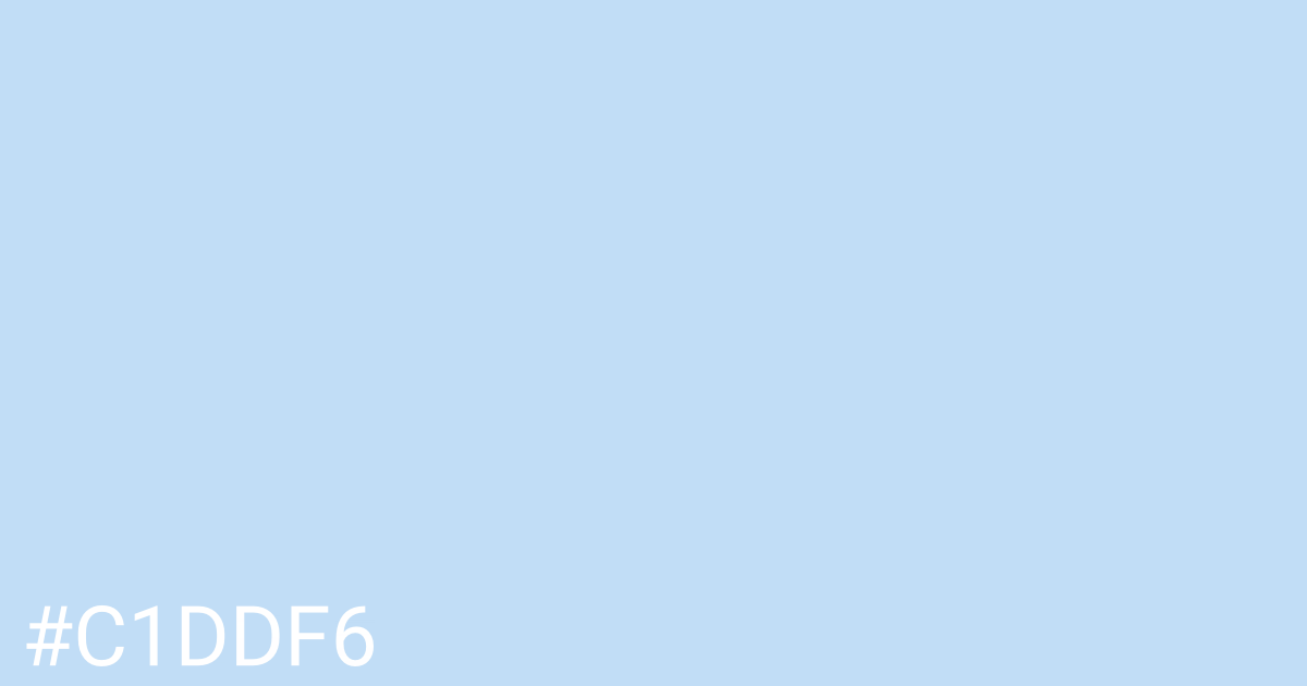 Hex color #c1ddf6 graphic