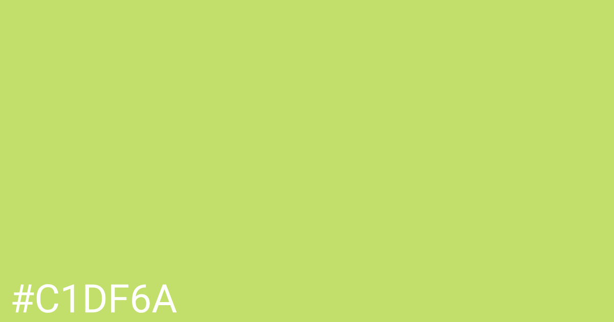 Hex color #c1df6a graphic