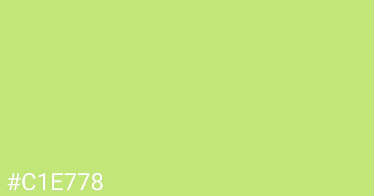 Hex color #c1e778 graphic