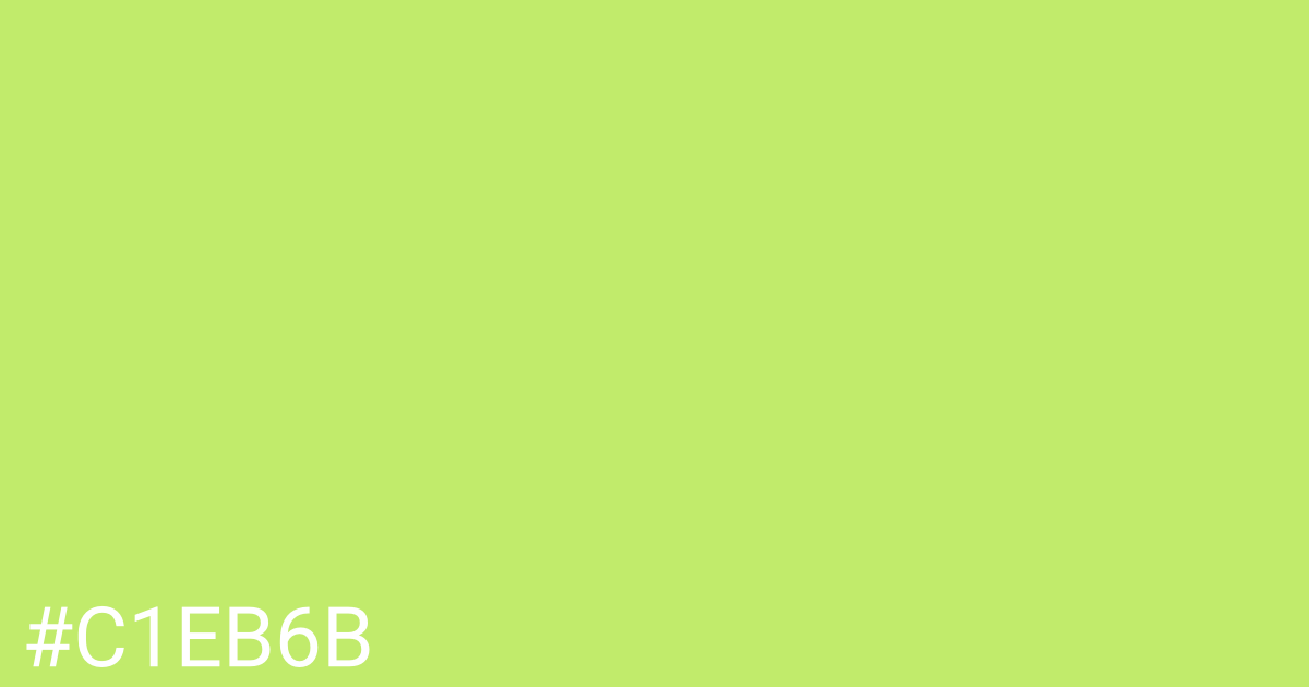 Hex color #c1eb6b graphic