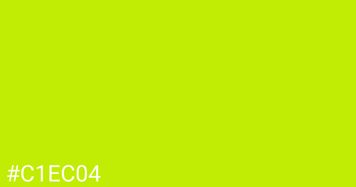 Hex color #c1ec04 graphic