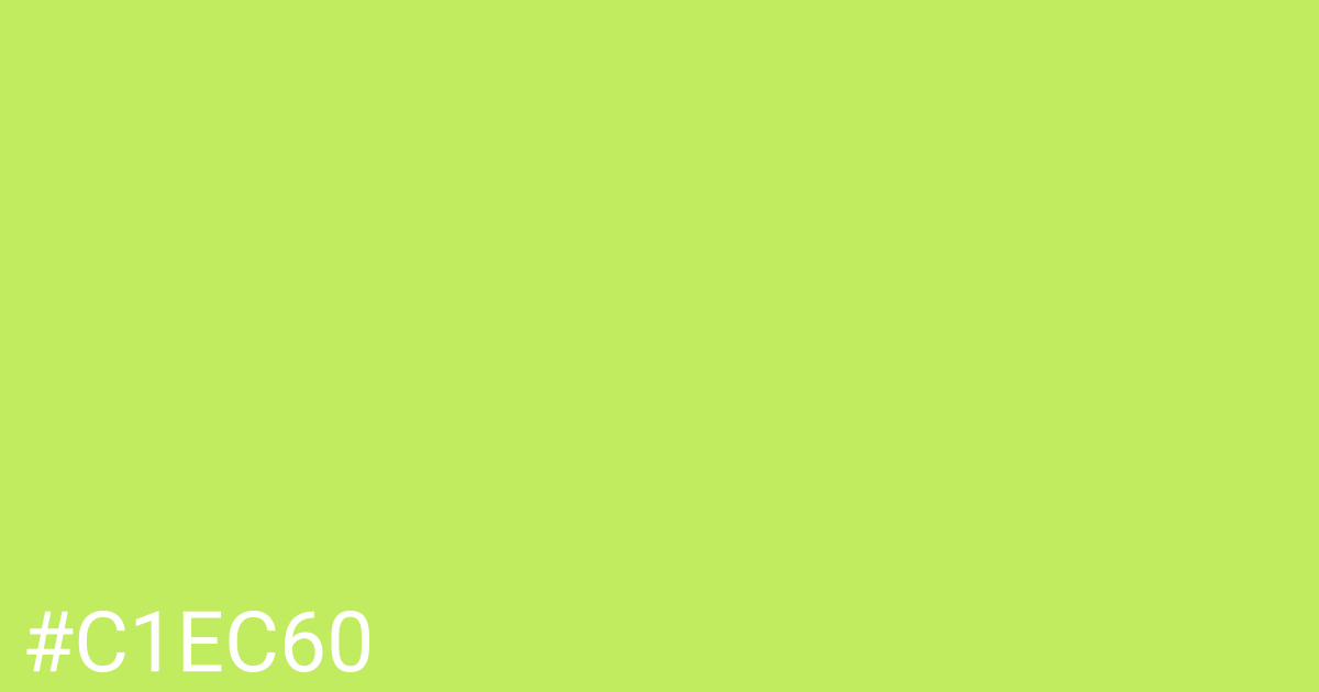 Hex color #c1ec60 graphic