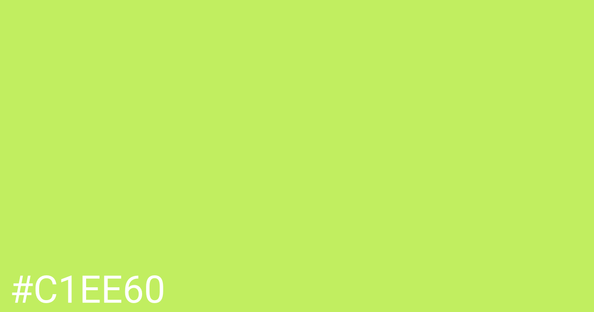 Hex color #c1ee60 graphic