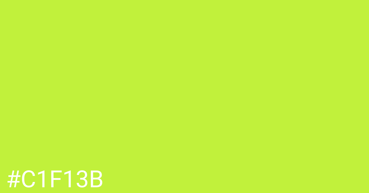 Hex color #c1f13b graphic