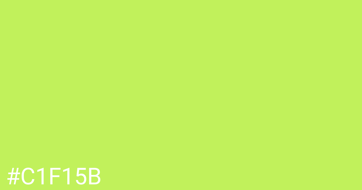 Hex color #c1f15b graphic