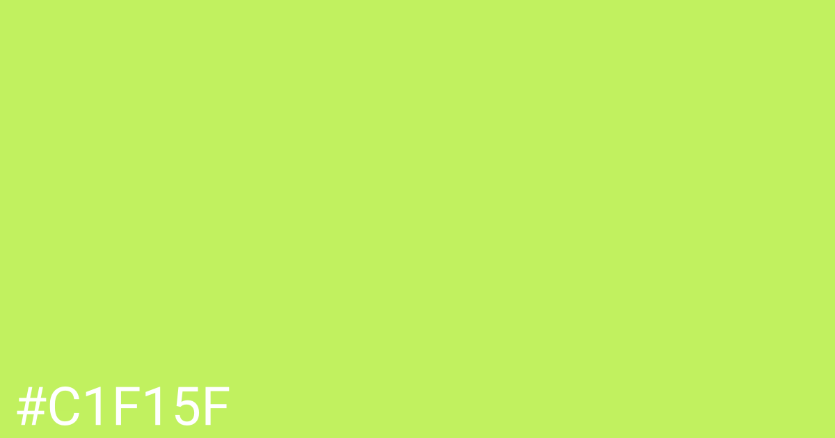 Hex color #c1f15f graphic