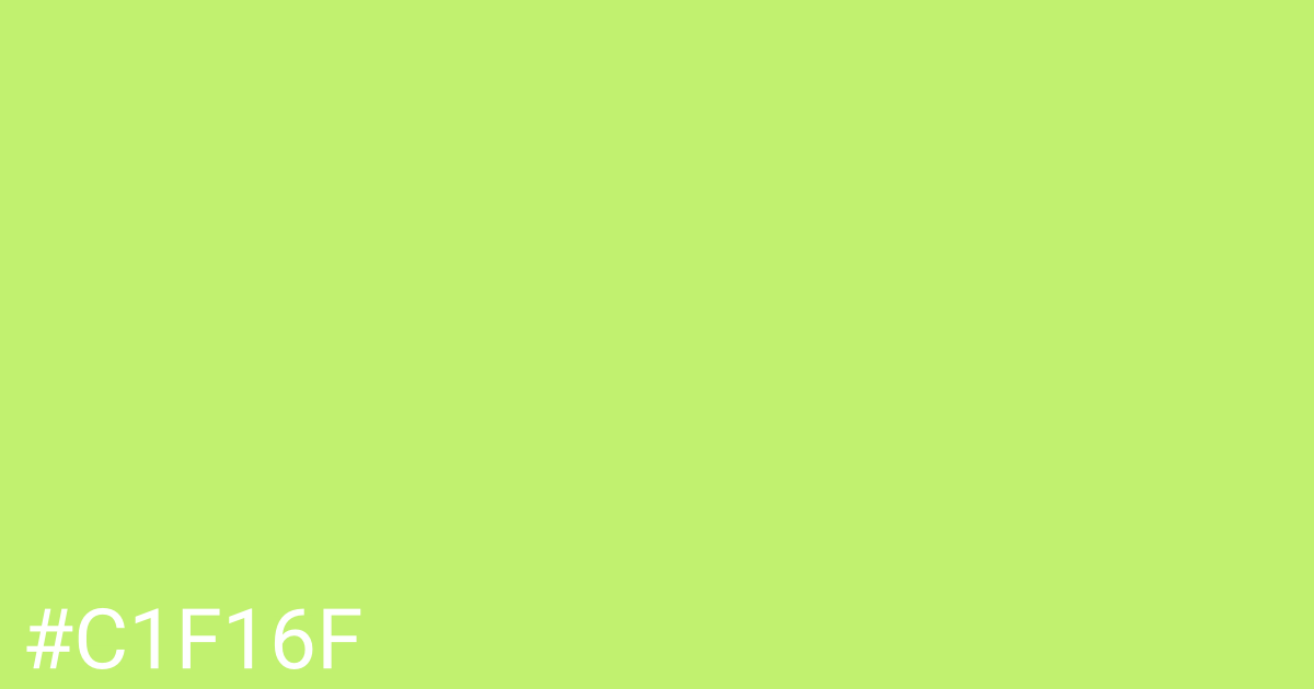 Hex color #c1f16f graphic