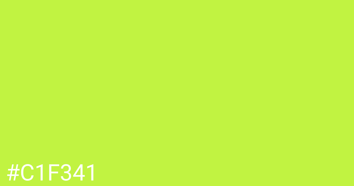 Hex color #c1f341 graphic