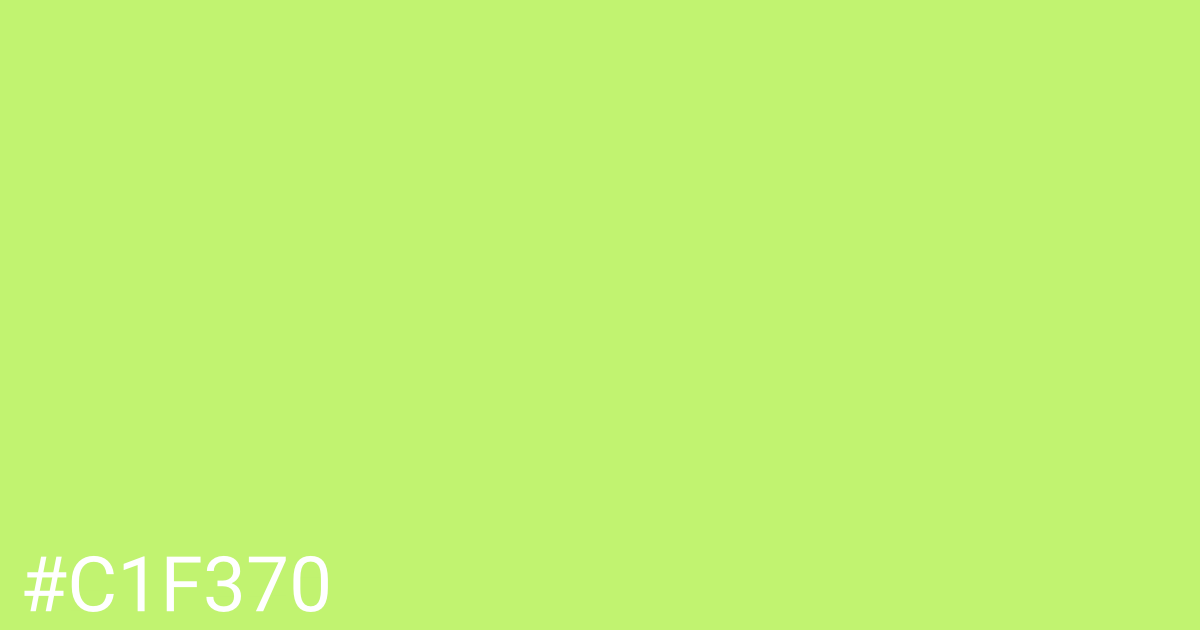 Hex color #c1f370 graphic