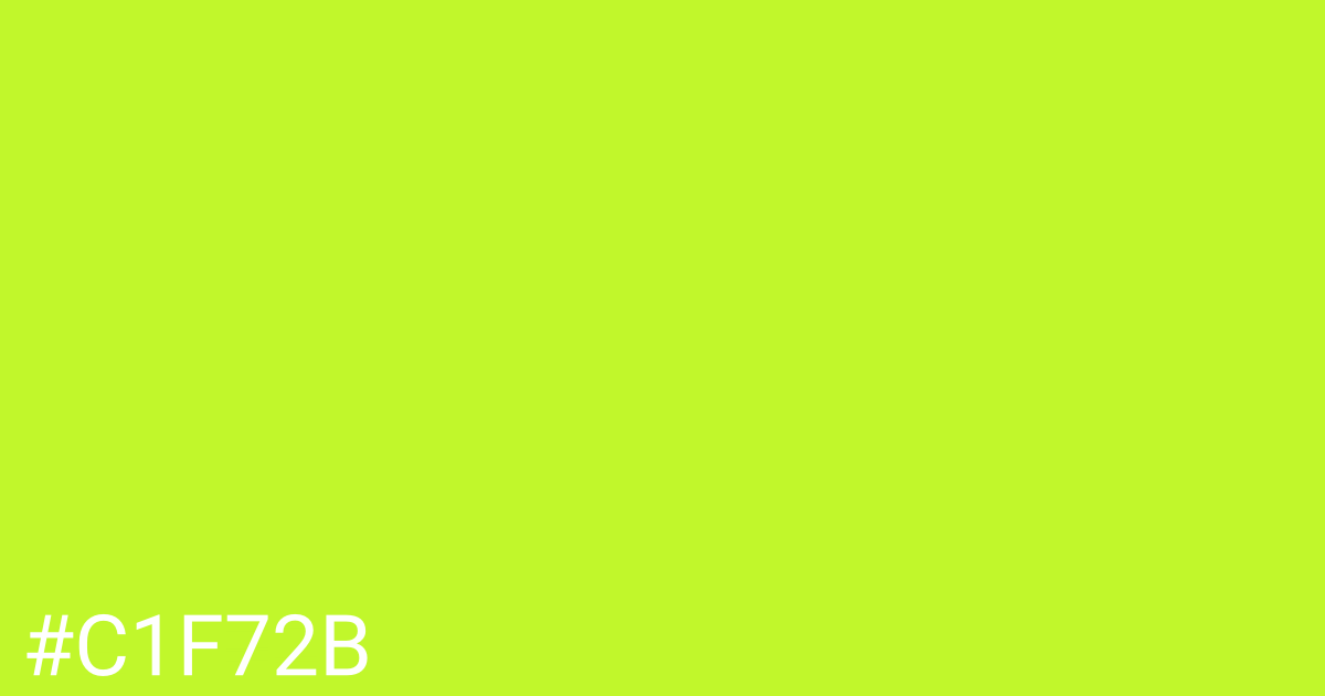 Hex color #c1f72b graphic