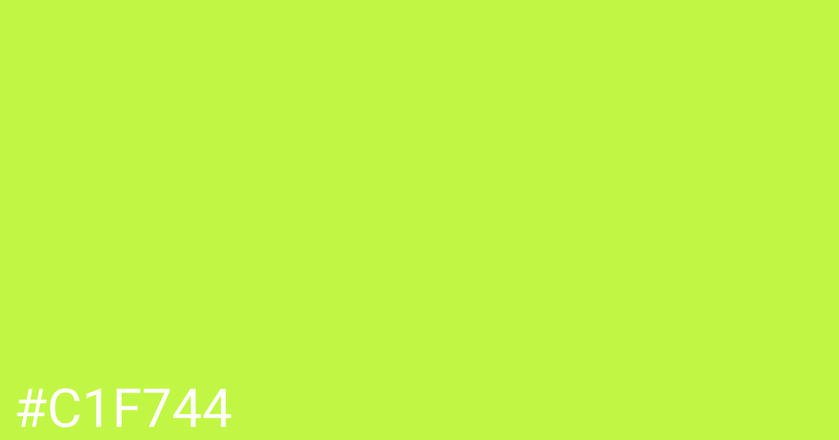 Hex color #c1f744 graphic
