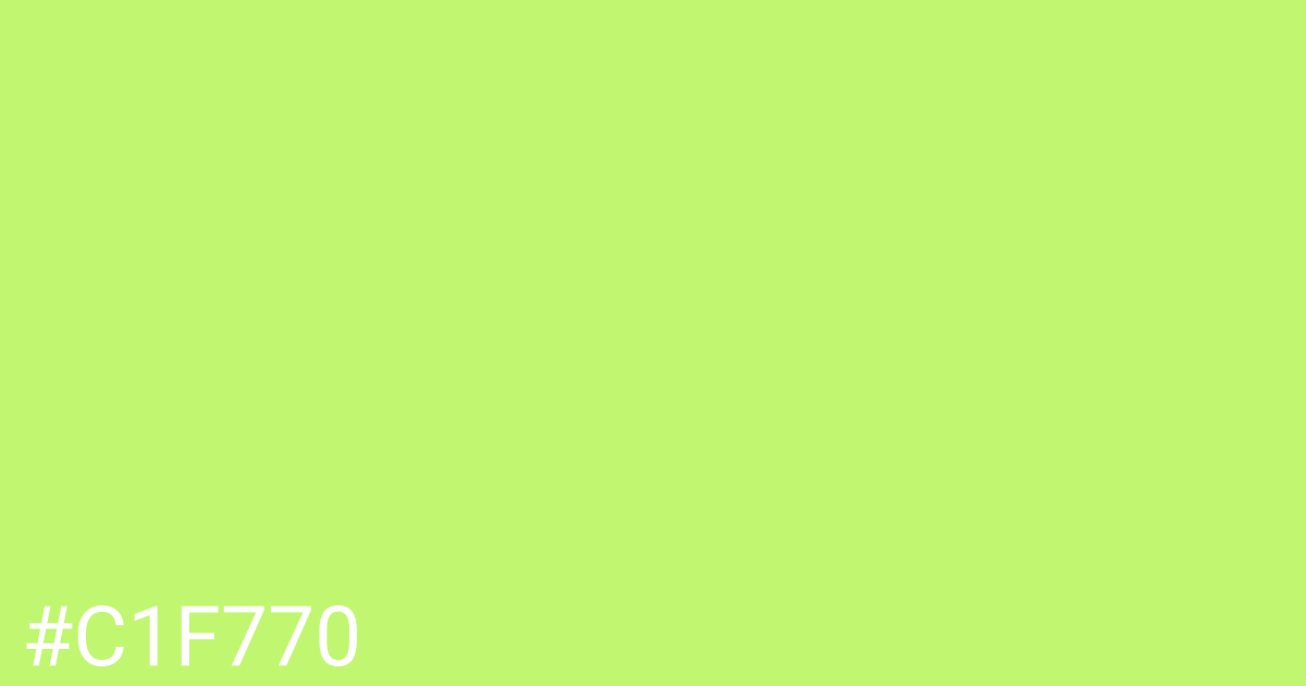 Hex color #c1f770 graphic