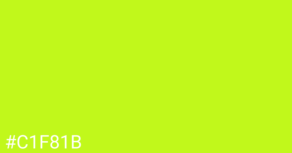 Hex color #c1f81b graphic