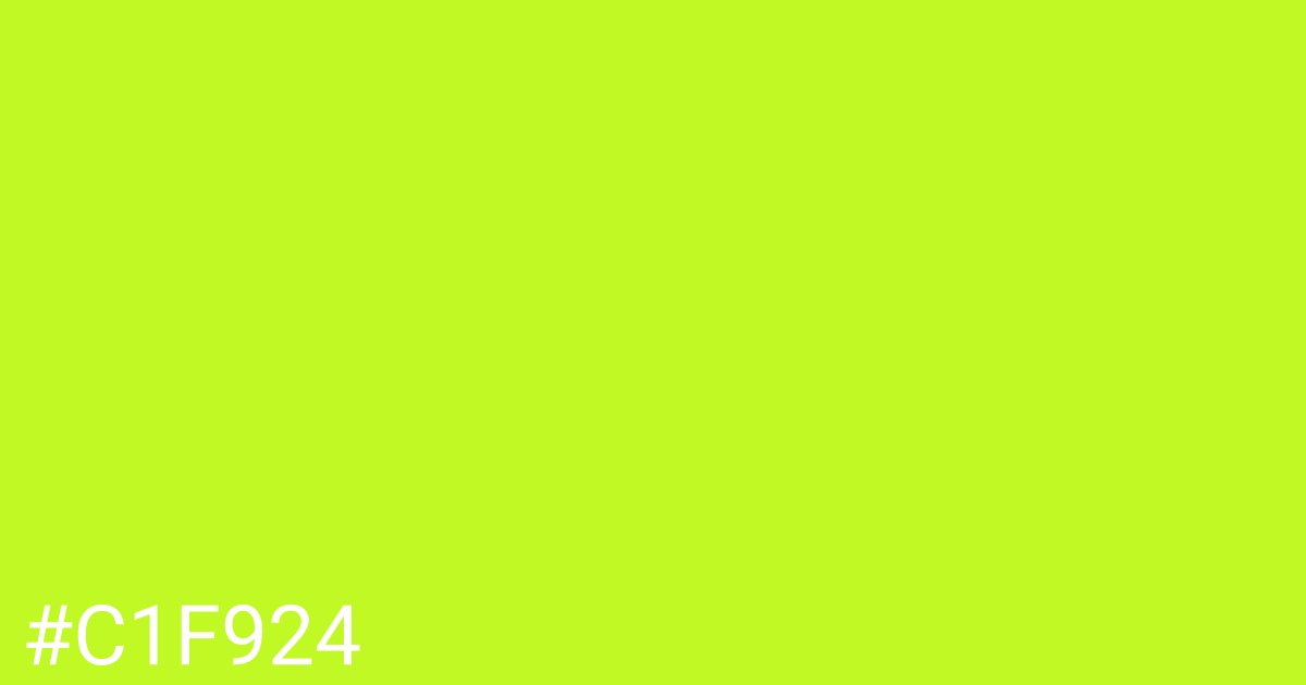 Hex color #c1f924 graphic