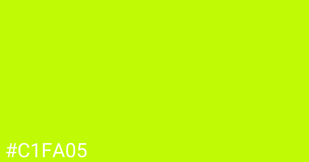 Hex color #c1fa05 graphic