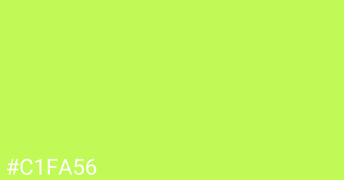 Hex color #c1fa56 graphic