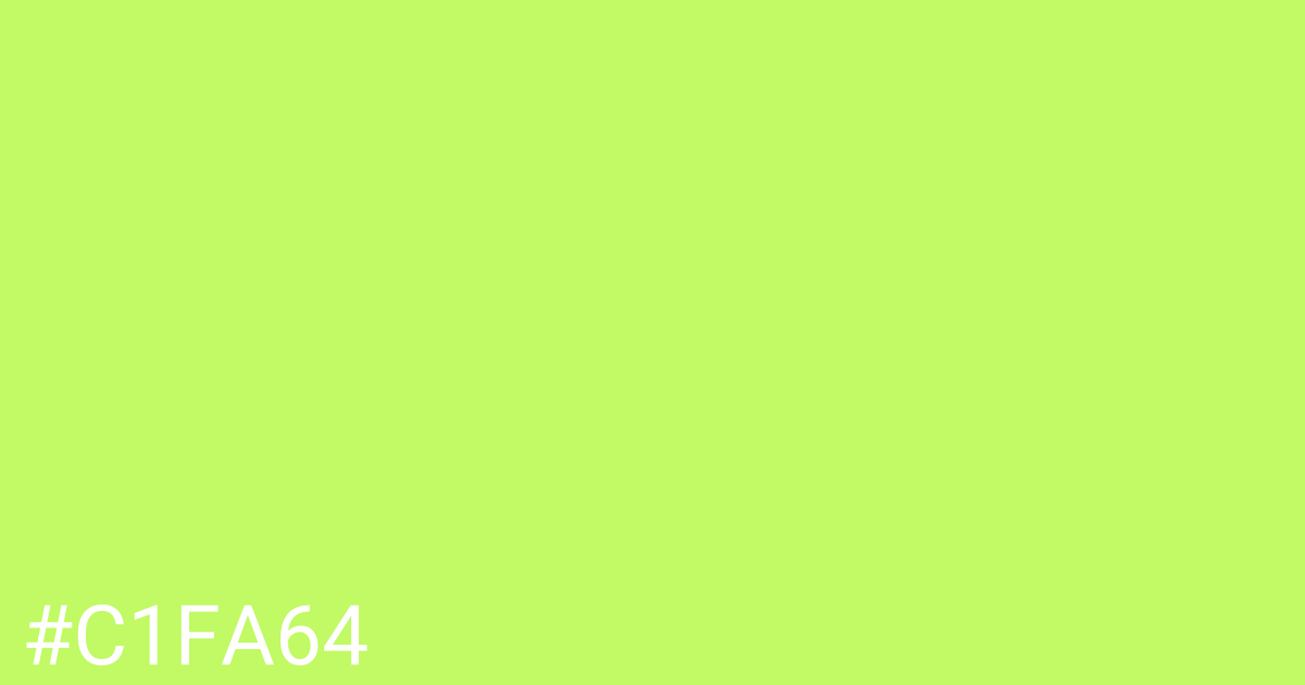 Hex color #c1fa64 graphic