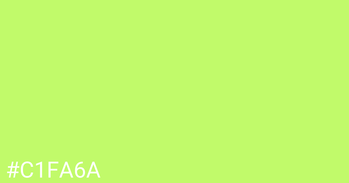 Hex color #c1fa6a graphic