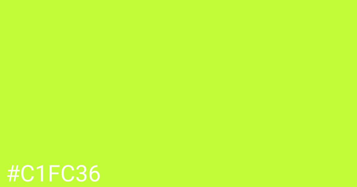 Hex color #c1fc36 graphic