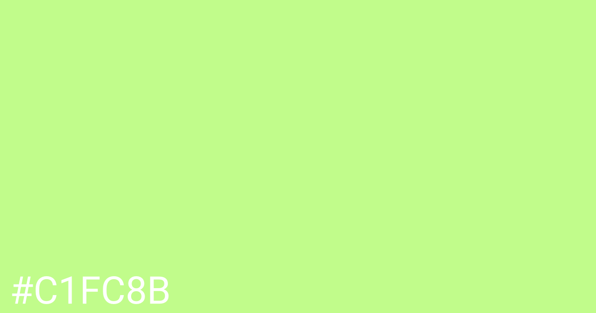 Hex color #c1fc8b graphic