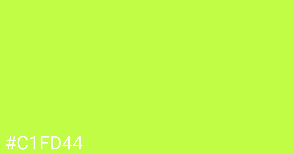 Hex color #c1fd44 graphic