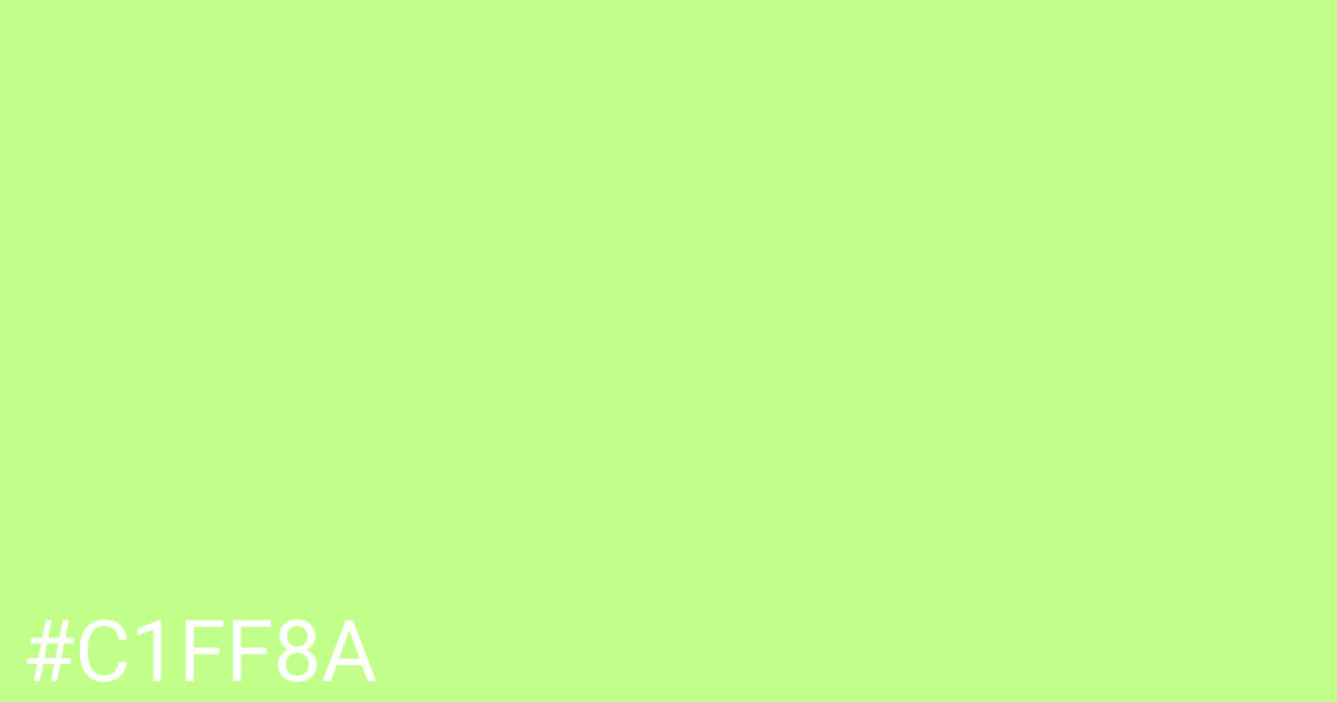 Hex color #c1ff8a graphic