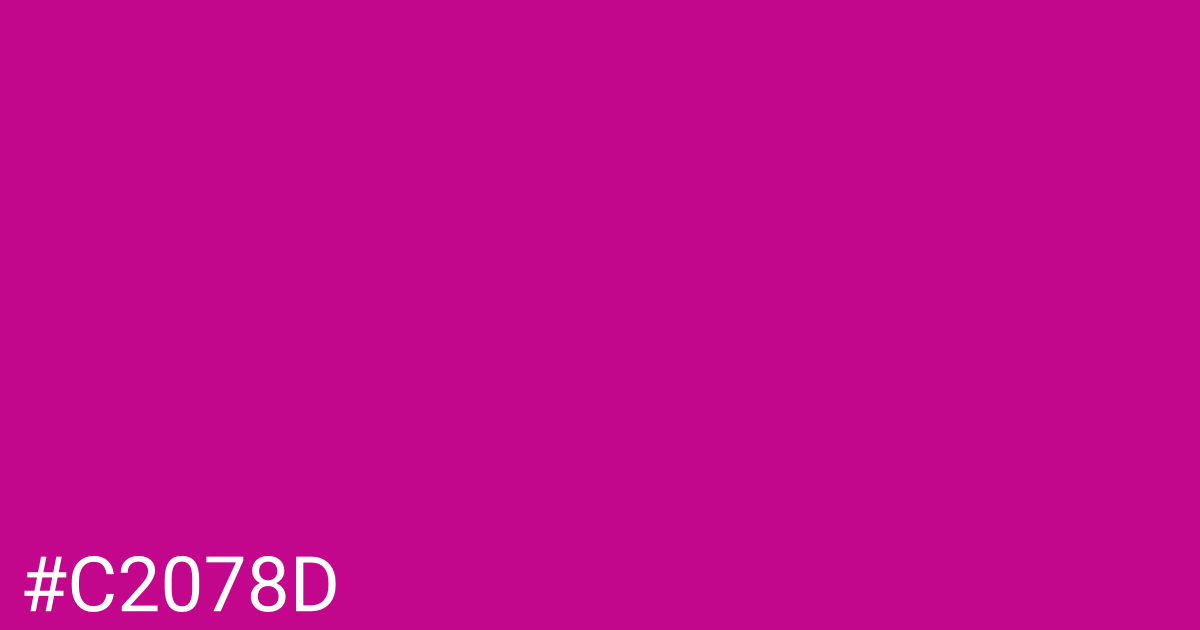 Hex color #c2078d graphic