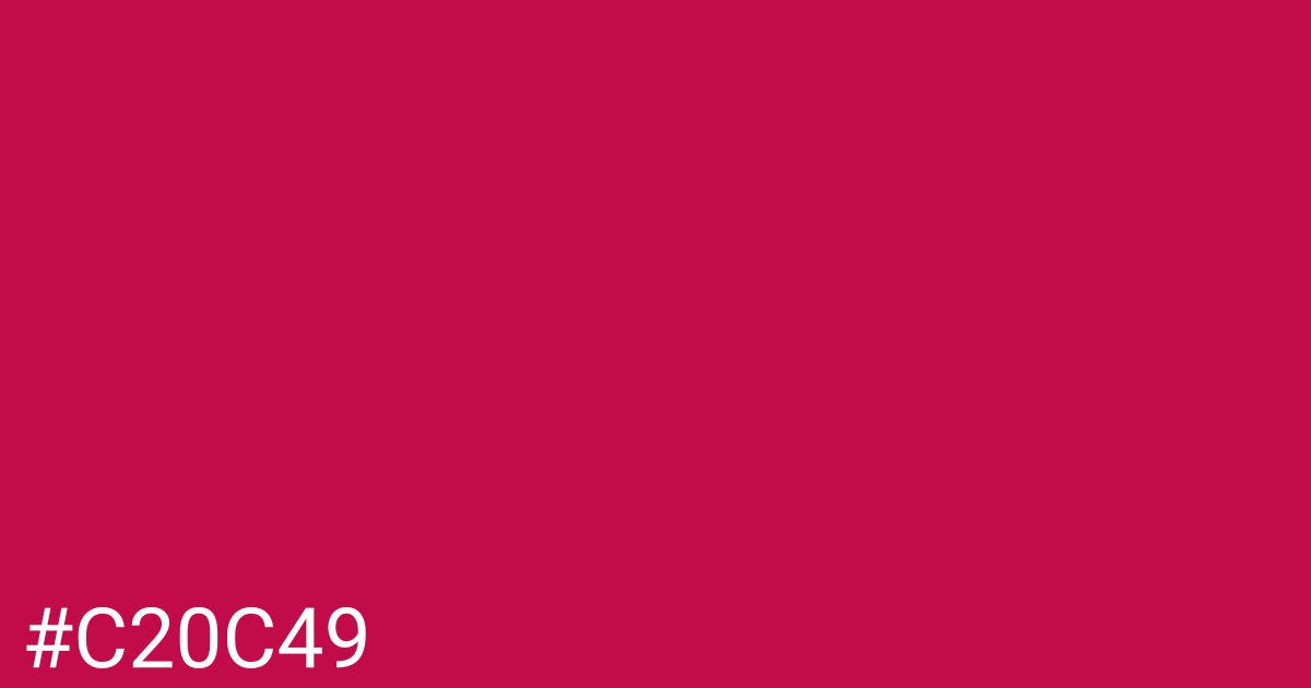 Hex color #c20c49 graphic