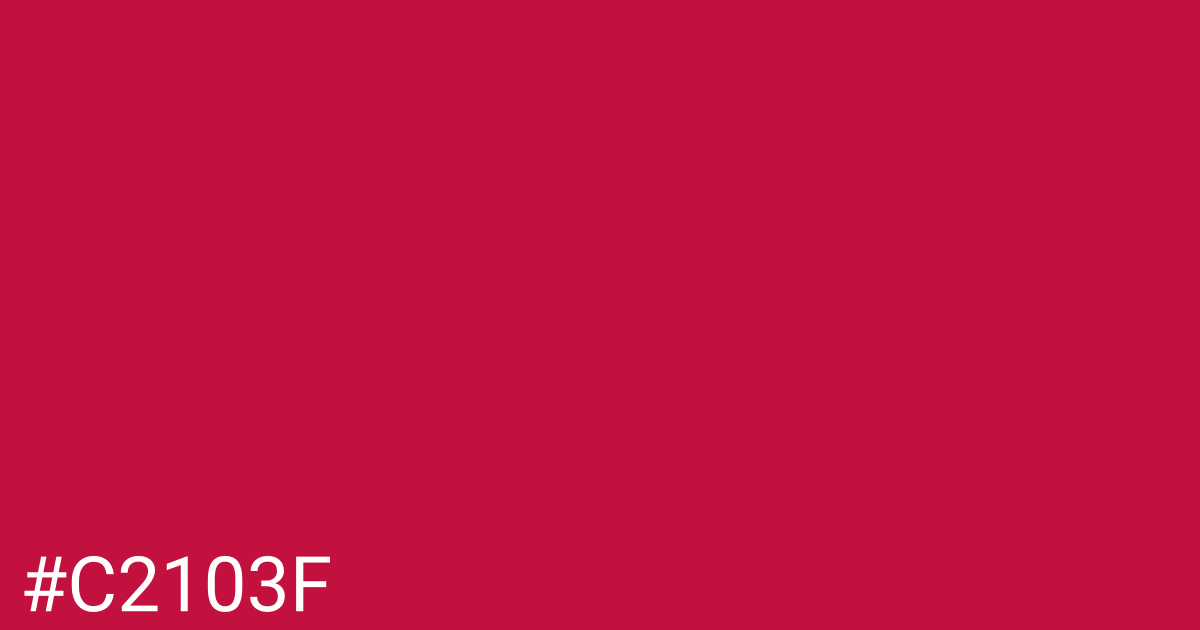 Hex color #c2103f graphic